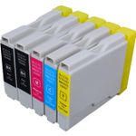 5 stuks Brother LC-1000 inktcartridges (Ink Hero Huismerk)