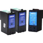 3 stuks Lexmark 34XL / 35XL inktcartridges hoge capaciteit (Ink Hero Huismerk)