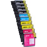 10 stuks Brother LC1100 inktcartridges (Ink Hero Huismerk)