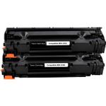 2 stuks HP 36A (CB436A) toner zwart (Ink Hero Huismerk)