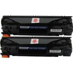 2 stuks HP 35A (CB435A) toner zwart (Ink Hero Huismerk)