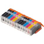 12 stuks Canon PGI-570XL & CLI-571XL inktcartridges hoge capaciteit (Ink Hero Huismerk)