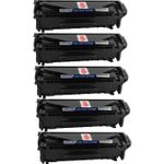 5 stuks HP 12A (Q2612A) toner zwart (Ink Hero Huismerk)