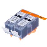 2 stuks Canon PGI-520BK inktcartridges pigment zwart (Ink Hero Huismerk)