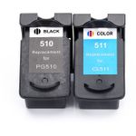 2 stuks Canon PG-510 / CL-511 inktcartridges (Ink Hero Huismerk)