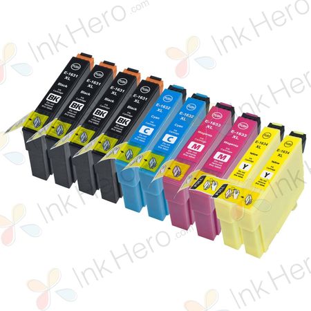 10 stuks Epson 16XL inktcartridges hoge capaciteit (Ink Hero Huismerk)