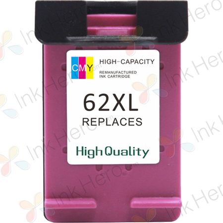 HP 62XL (C2P07AE) inktcartridge kleur hoge capaciteit (Ink Hero Huismerk)