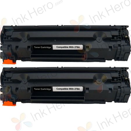 2 stuks HP 78A (CE278A) toner zwart (Ink Hero Huismerk)