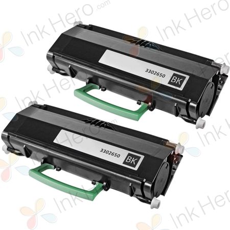 2 stuks Dell 593-10335 (PK941) toner zwart hoge capaciteit (Ink Hero Huismerk)