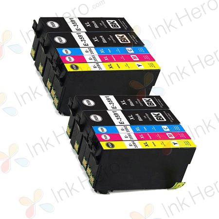 10 stuks Epson 35XL inktcartridges hoge capaciteit (Ink Hero Huismerk)