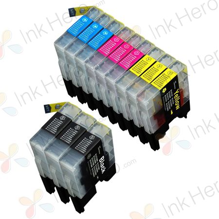 12 stuks Brother LC1240 (LC1220) inktcartridges hoge capaciteit (Ink Hero Huismerk)