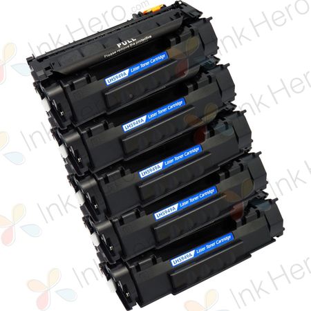 5 stuks HP 49A (Q5949A) toner zwart (Ink Hero Huismerk)