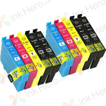 10 stuks Epson 603XL inktcartridges hoge capaciteit (Ink Hero Huismerk)