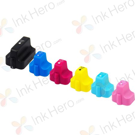 6 stuks HP 363 XL inktcartridges hoge capaciteit (Ink Hero Huismerk)