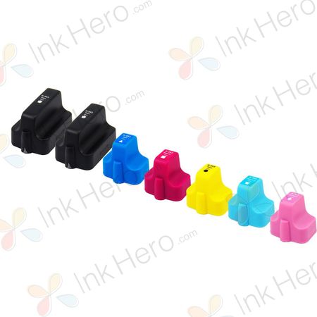 7 stuks HP 363 XL inktcartridges hoge capaciteit (Ink Hero Huismerk)