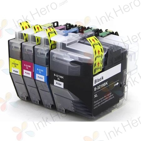 4 stuks Brother LC3219 inktcartridges super hoge capaciteit (Ink Hero Huismerk)