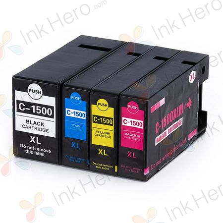 4 stuks Canon PGI-1500XL inktcartridges hoge capaciteit (Ink Hero Huismerk)