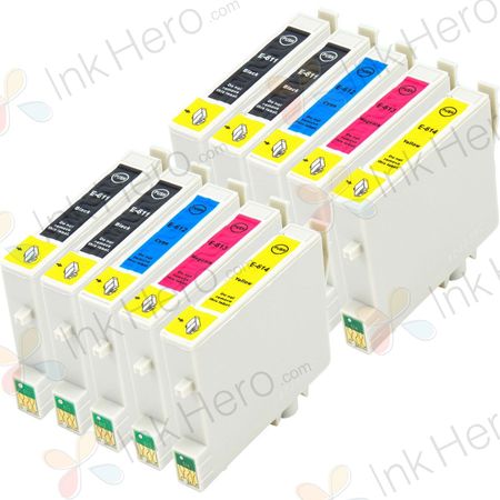 10 stuks Epson T0615 inktcartridges (Ink Hero Huismerk)