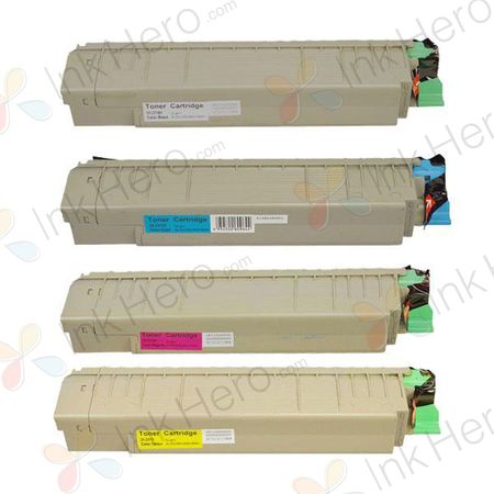 4 stuks Oki C810, C810N, C830, C830N toner (Ink Hero Huismerk)