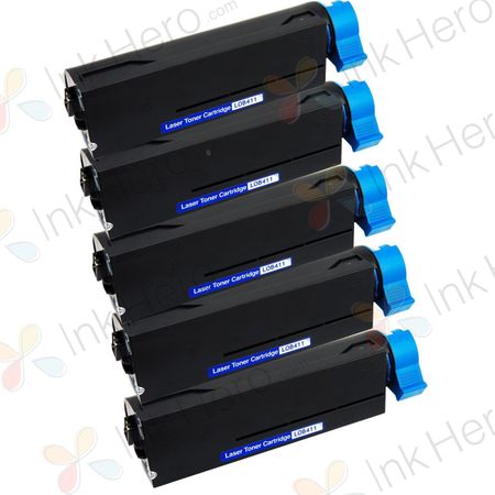 5 stuks Oki 44574702 toner (Ink Hero Huismerk)