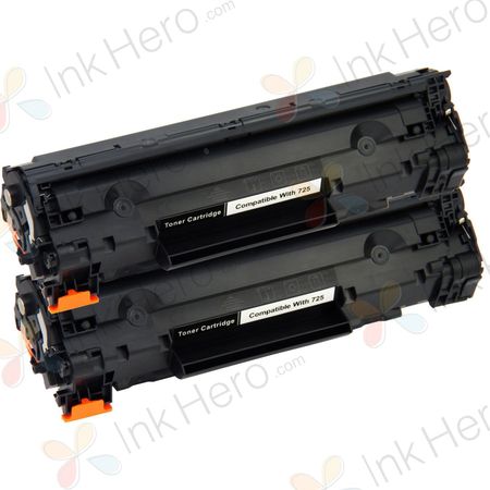 2 stuks Canon 725 toner zwart (Ink Hero Huismerk)