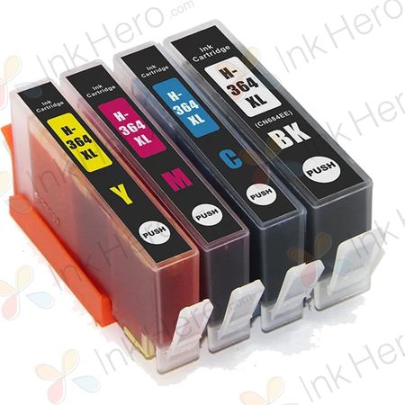 4 stuks HP 364XL inktcartridges hoge capaciteit (Ink Hero Huismerk)